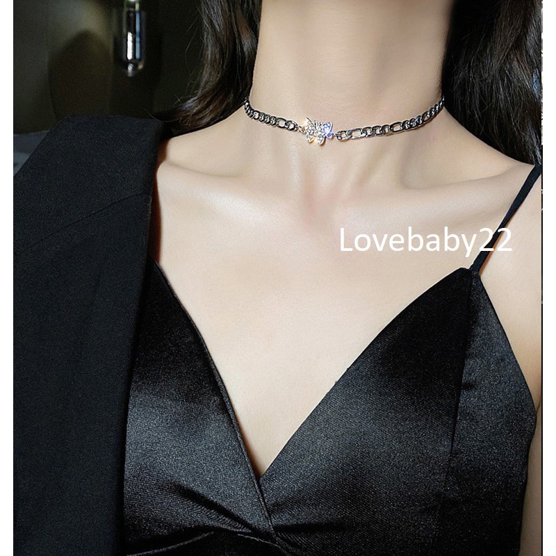 Dây chuyền, chocker xích bướm cá tính