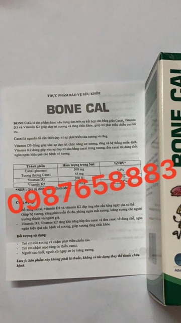 [ Kèm quà tặng ] Bone Cal - Bổ sung Canxi cho bé