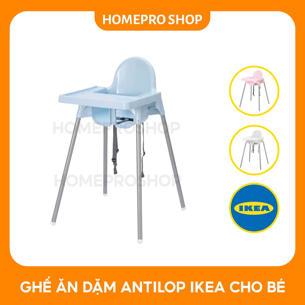 Ghế ăn dặm cho bé ANTILOP IKEA chính hãng gồm khay ăn, chân ghế và phần ngồi
