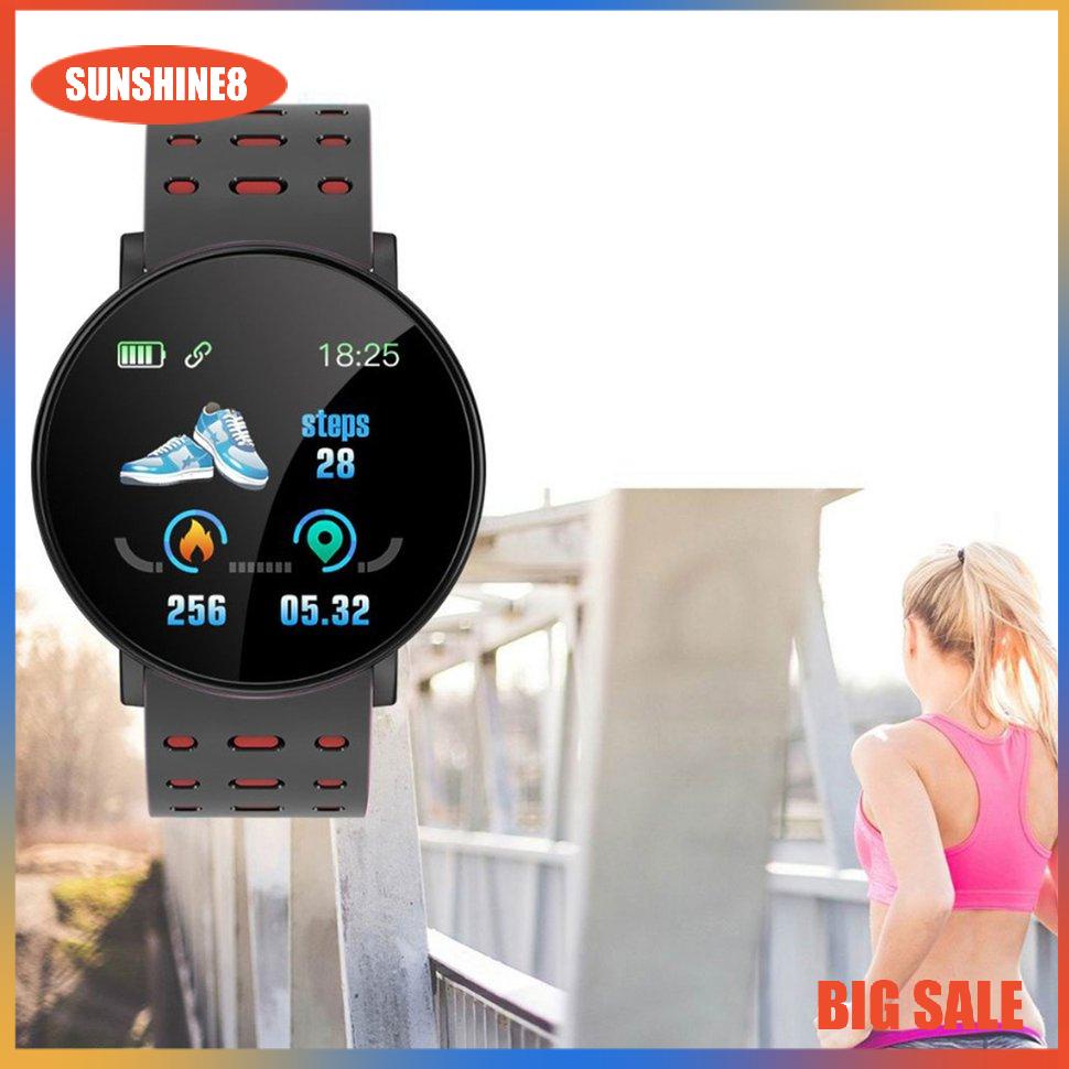 【SUN】119plus Smart Watches Heart Rate Waterproof Smart Bracelet Sleep Monitoring