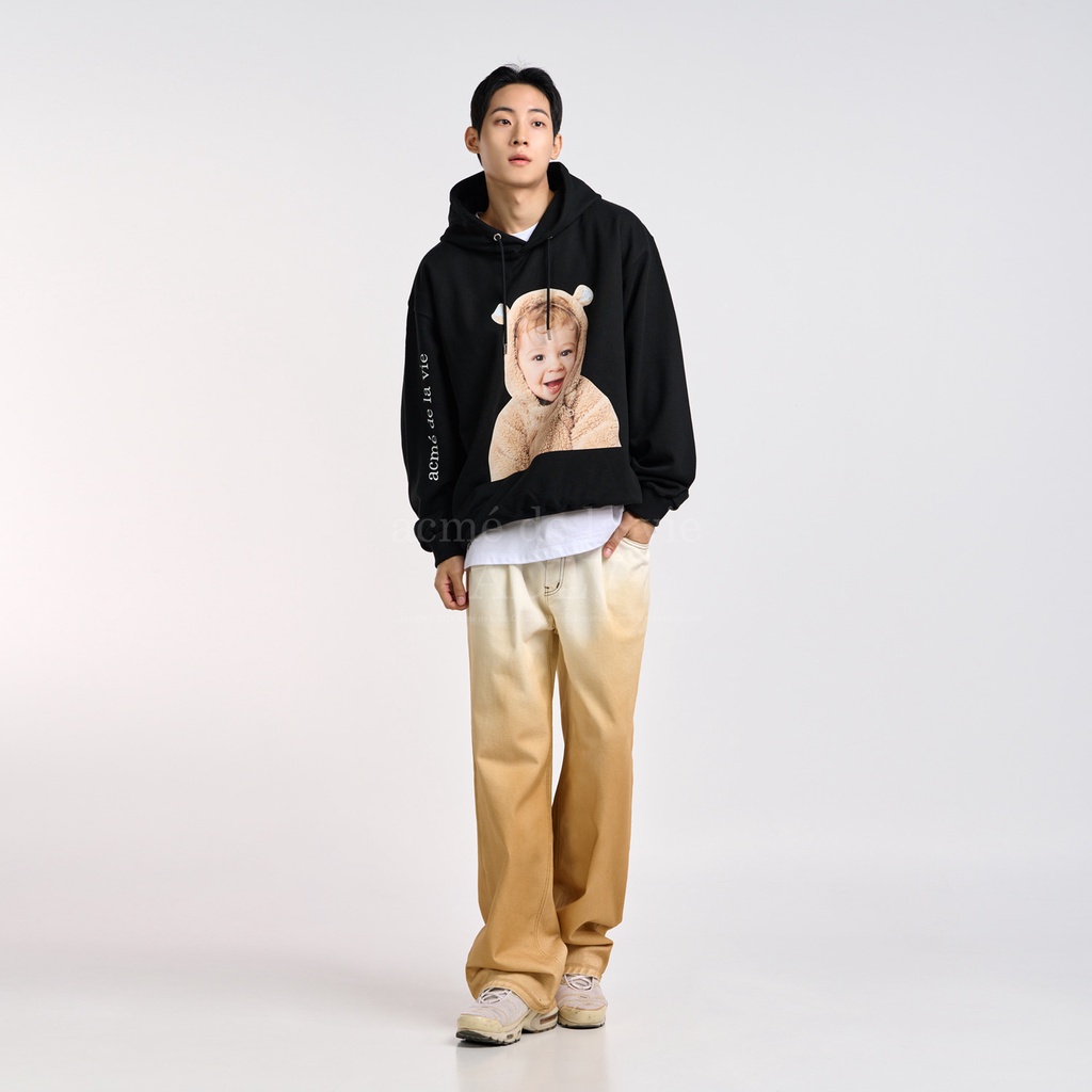 ÁO ADLV HOODIE CHÍNH HÃNG🔥SIMPLE CLOTHES🔥BABY FACE BEAR DOLL HOODIE BLACK  - SIMPLE SNEAKER