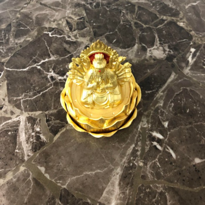 Sản Phẩm Bộ Tượng Đúc Đồng Phật Quan Âm Cao Cấp Trang Trí Taplo Xe Hơi, Ô Tô - Mã A72509 .