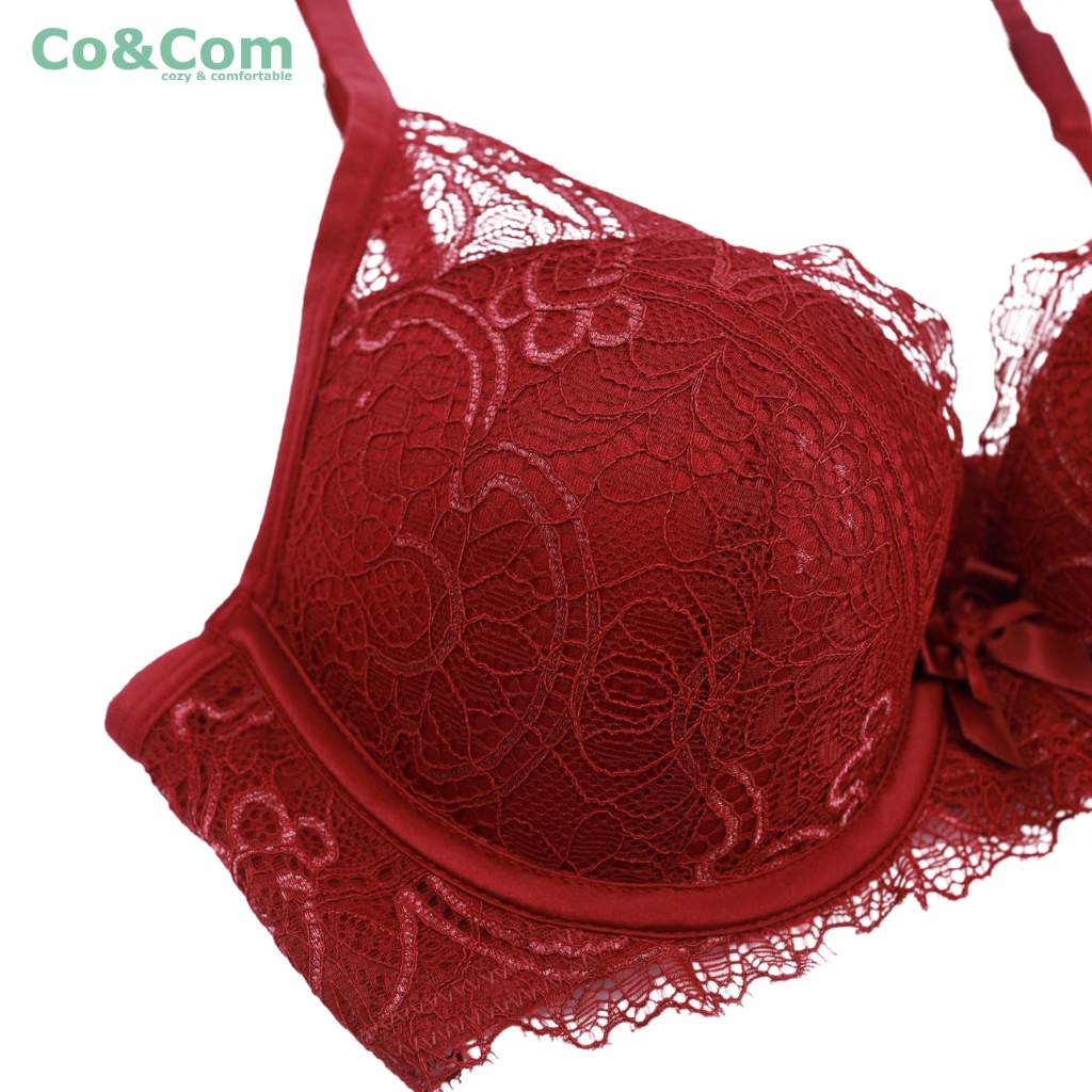 Bộ Đồ Lót Ren Nữ Co&Com BAN5077 Mềm Mại Sexy, Có Gọng Nâng Ngực | WebRaoVat - webraovat.net.vn