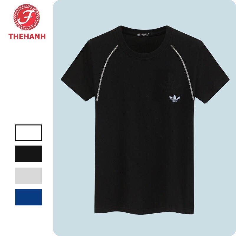 Áo thể thao nam thun lạnh cộc tay cổ tròn nhiều màu - áo tập gym nam TH STORE