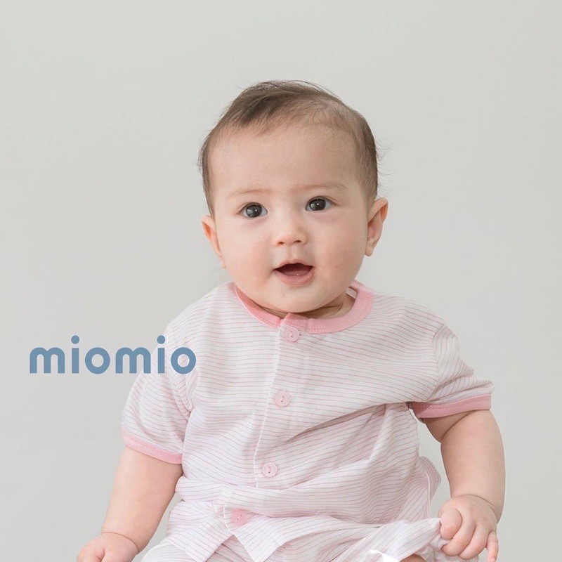Áo sơ sinh cọc tay cài giữa MIO mỏng cho bé