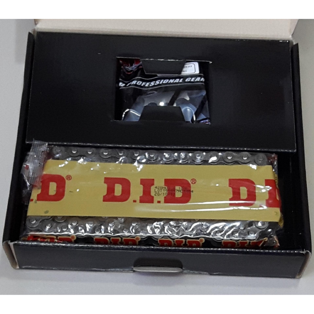 Bộ Sên Nhông Dĩa DID Black 15x44-120L WINNER 150 - Made in Thailand.