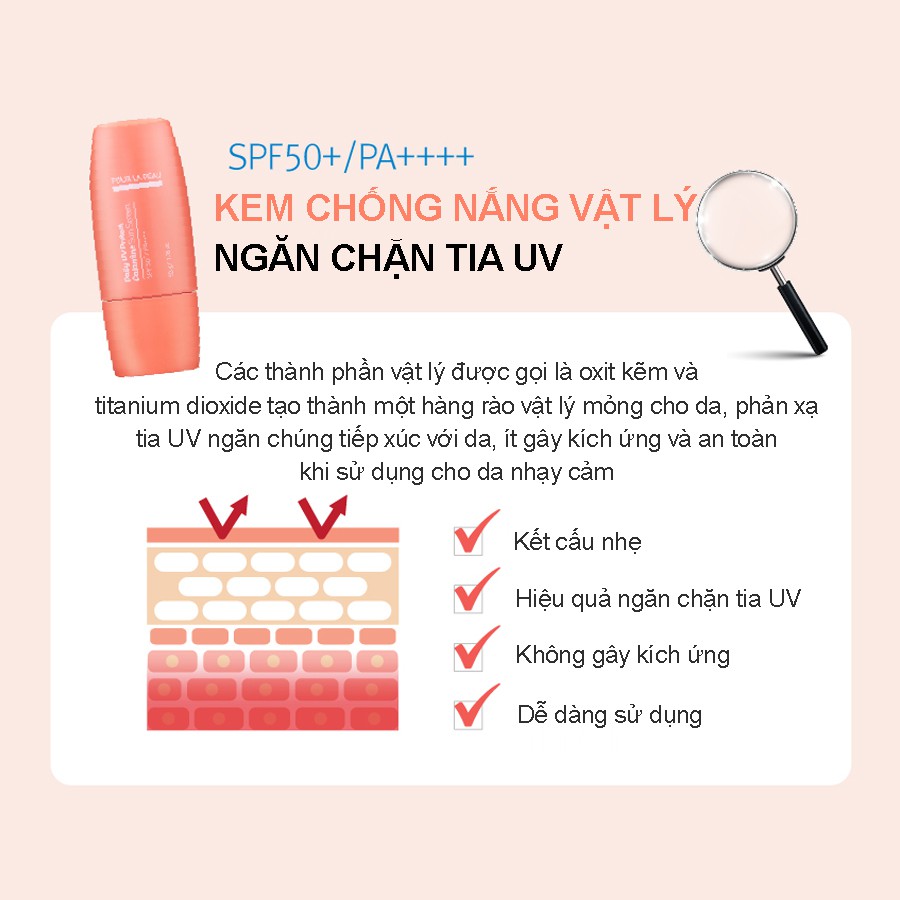 Kem Chống Nắng POUR LA PEAU DAILY UV CALAMINE SUN SCREEN_Mỹ phẩm Hàn Quốc chính hãng