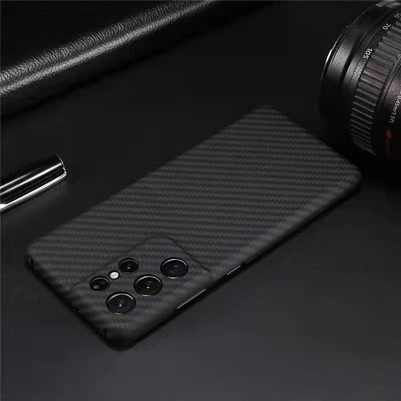 Ốp Điện Thoại Sợi Carbon Siêu Mỏng Cho Samsung Galaxy S23 Ultra S22