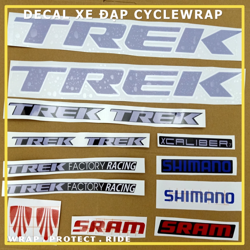 Tem decal dán sườn xe đạp TREK X-CALIBER 7 2021 | Frame decal