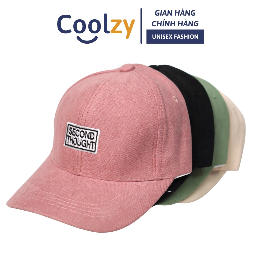 [Mã FAMARAL1 giảm 10K đơn 50K]Mũ lưỡi trai ❤️ Nón kết thêu chữ SECOND THOUGHT phong cách Ulzzang form unisex nam nữ N02