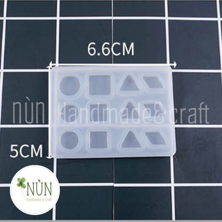 Khuôn Silicon Cỡ Nhỏ Vuông, Tròn, Tam Gíac, Thoi