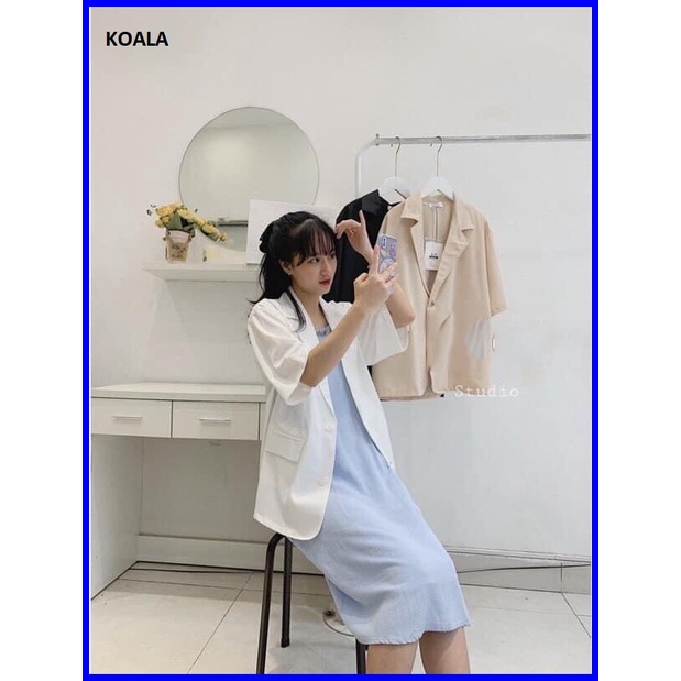 Áo blazer nữ ngắn tay sanh chảnh KOALA, áo vest nữ tay lỡ hàng Quảng Châu loại 1 - BLAZ02 | BigBuy360 - bigbuy360.vn