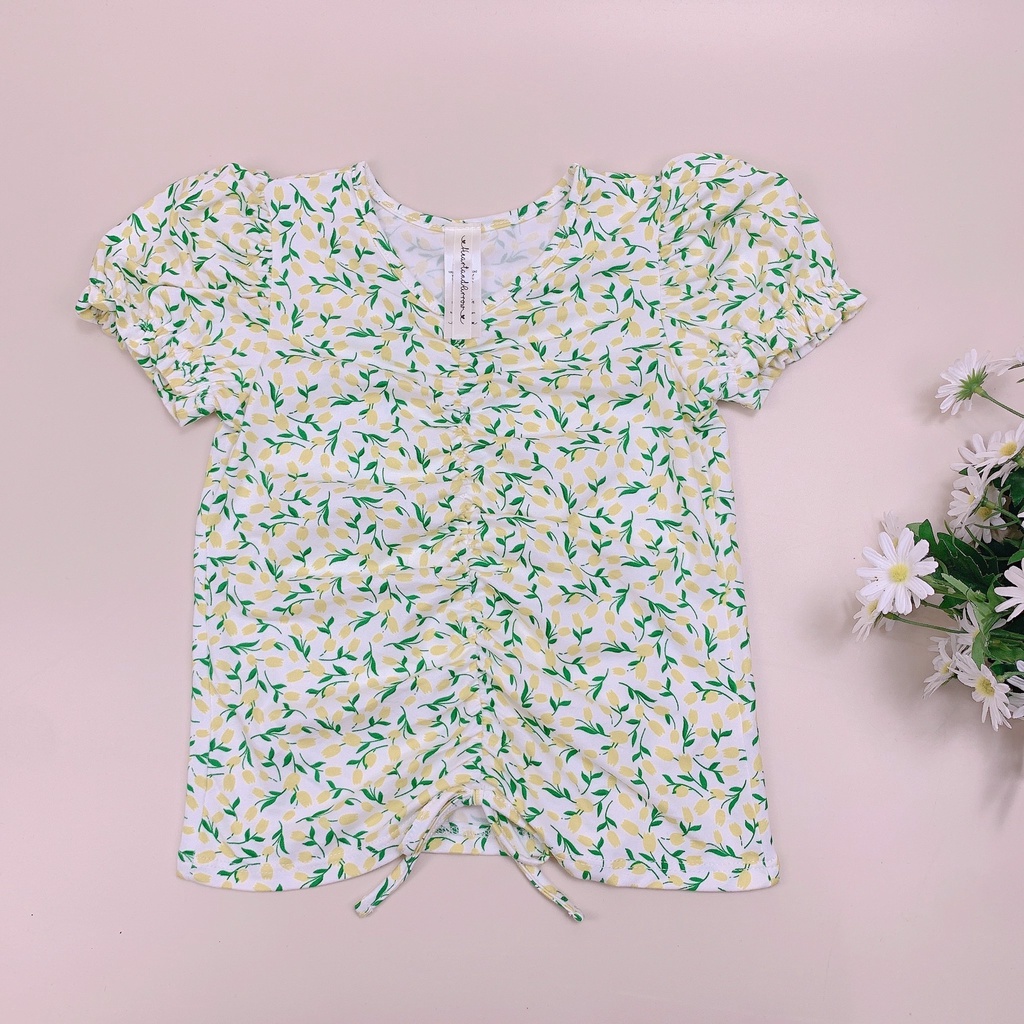 Áo thun rút dây ngực tay bo chun bèo BG