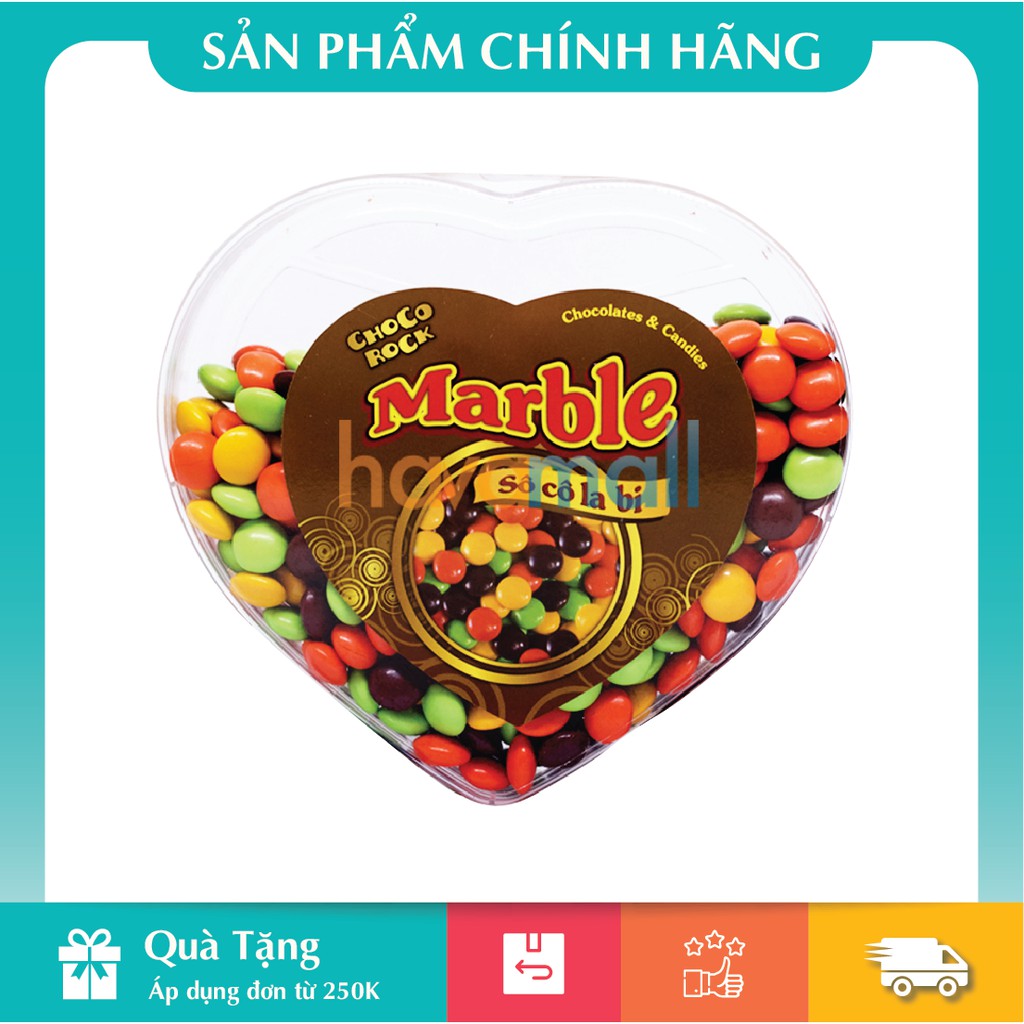 Kẹo sô cô la Choco Rock viên bi 280g