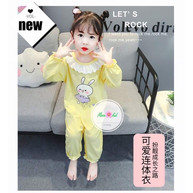 Bộ body jumsuit dài tay cho bé gái 3-13kg