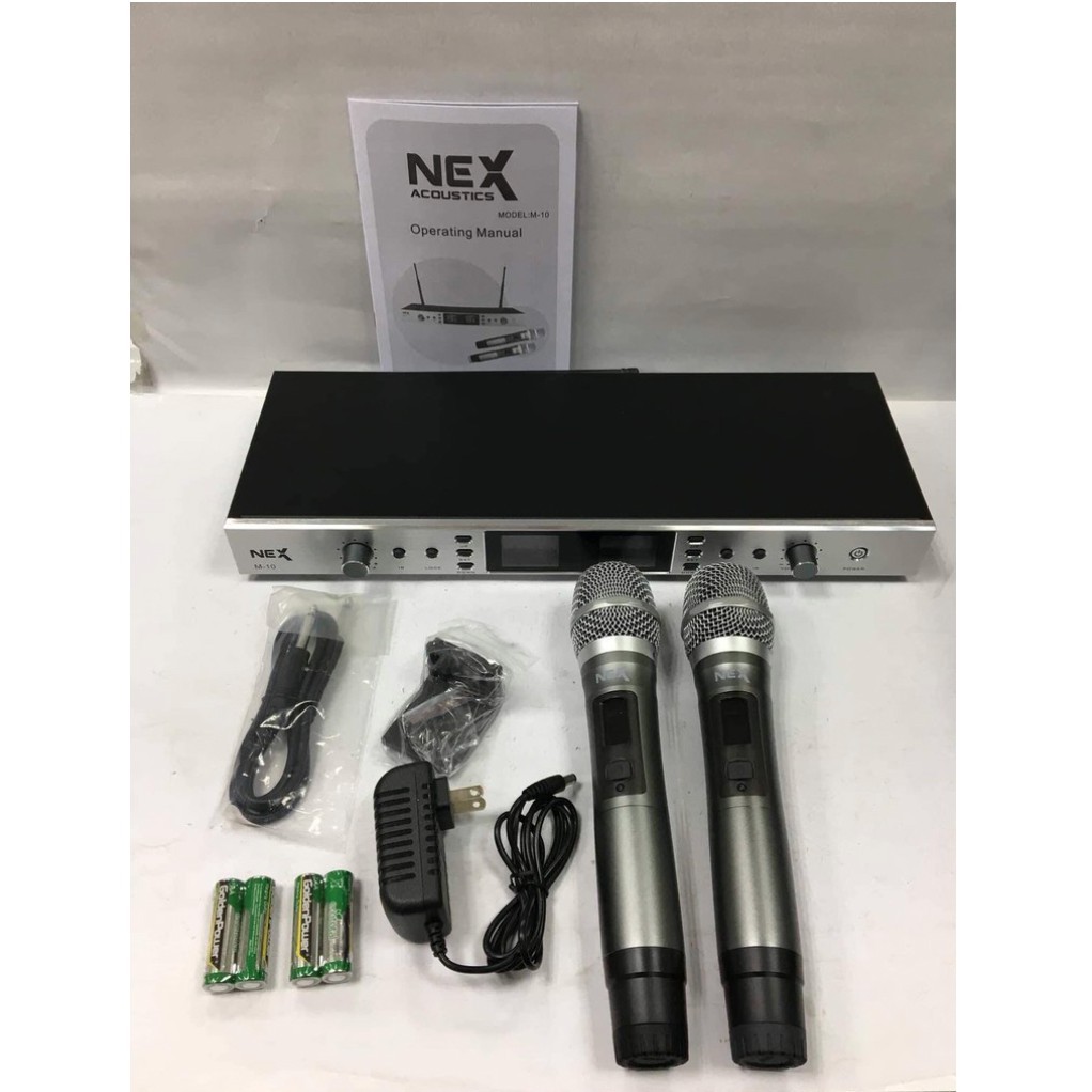 Micro không dây NEX M10 hát karaoke nhẹ mic chống hú tốt nhất - hàng chính hãng .