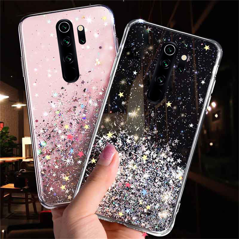 Ốp lưng TPU Bầu trời đầy sao tỏa sáng vỏ điện thoại Cho Xiaomi Redmi Note 9 9s 8 7 Pro 9T 9A 9C Chống Sock Chống Trầy Chống vết dầu