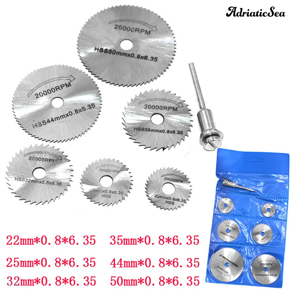 ADRIA ☺ HSS Circular Cutting Disc Saw Blades Pole Set Wood Rotary Accessories