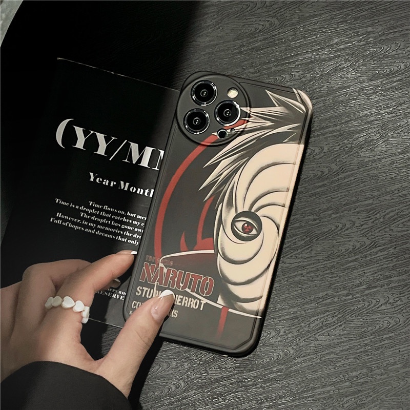 Ốp Điện Thoại Mềm Họa Tiết Hoạt Hình naruto Hatake Kakashi Uchiha Obito IMD Cho IPhone14 Plus Pro Max 13 12 11 MAX X / XS XR XSMAX