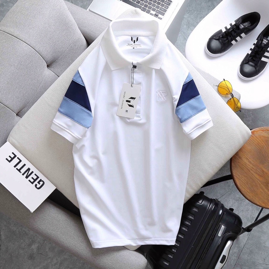Áo thun polo nam cổ bẻ MARC RENO chất liệu cotton Polyamide mềm mịn, thoáng mát - THE BASIC
