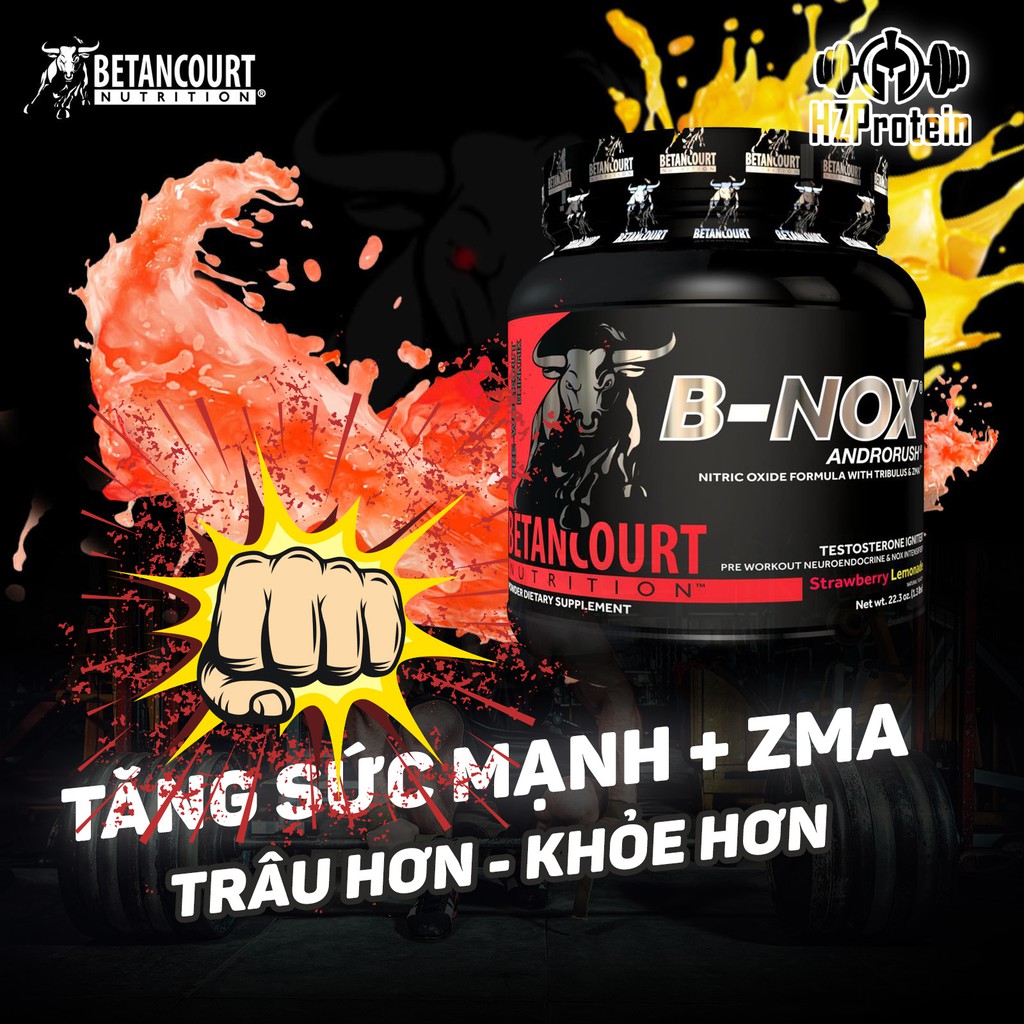 BNOX PREWORKOUT - TĂNG SỨC MẠNH, BỔ SUNG ZMA, TĂNG TESTOSTERONE (35 LẦN DÙNG)