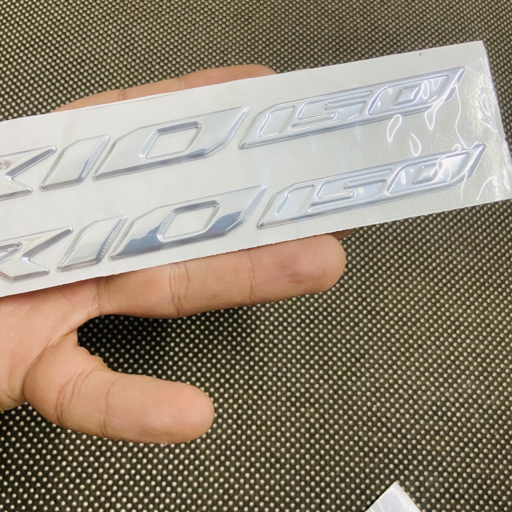 Bộ sưu tập tem chữ CLICK, VARIO 150, tem mủ cứng, kéo dán chắc chắn, dán trang trí xe máy