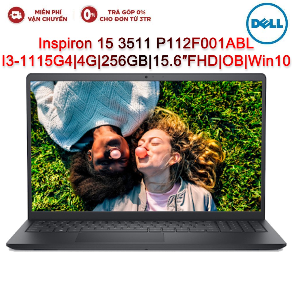 Laptop DELL Inspiron 15 3511 P112F001ABL I3-1115G4| 4G| 256GB| 15.6″FHD| OB| WIN10 (Đen)