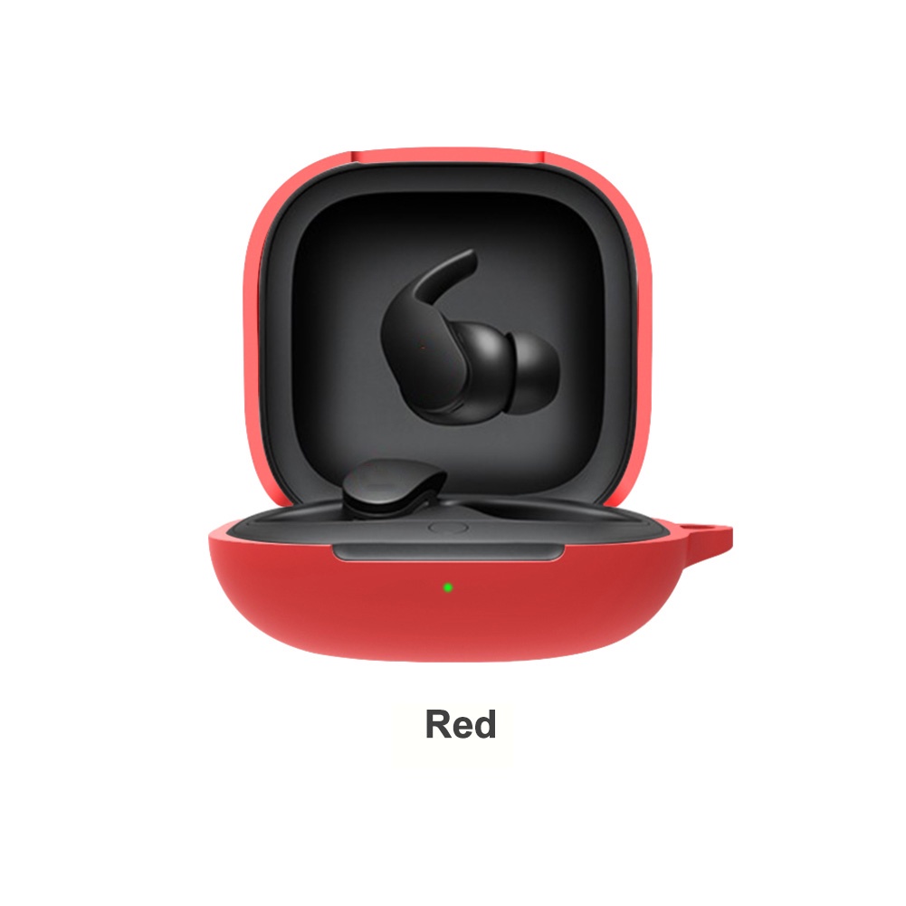 Vỏ bảo vệ hộp sạc tai nghe Bluetooth không dây Beats Fit Pro bằng cao su có móc