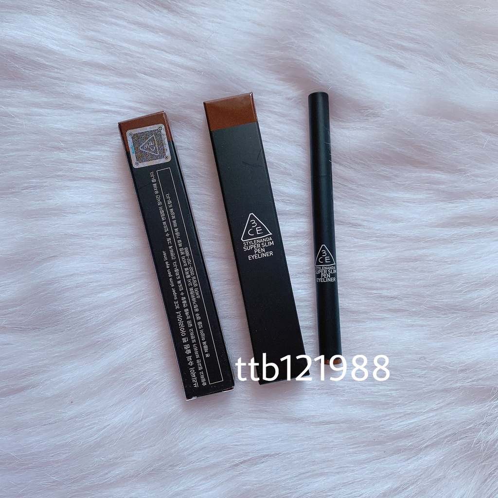 Bút Kẻ Mắt 3CE Eyes Super Slim Eye Liner Đen - Nâu