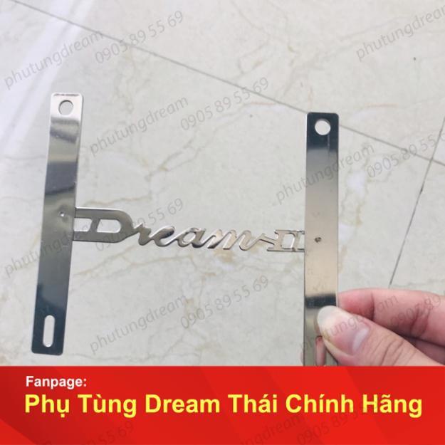 [PTD] -  Chữ DREAM II inox gắn tay xách xe dream