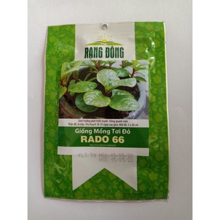 Hạt giống rau mồng tơi đỏ Rạng Đông