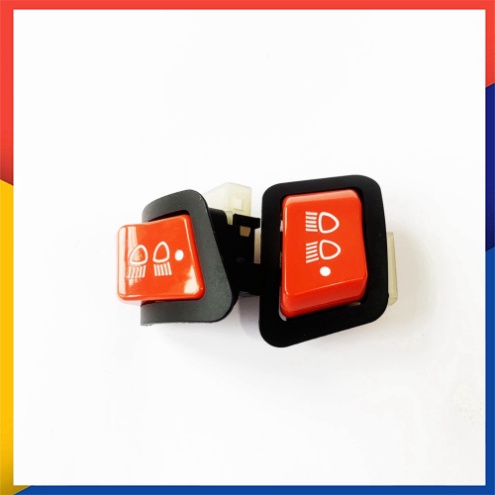 Combo công tắc Pasing và Công tắc tắt mở full đỏ cho  LEAD halogen, Vision, Wave Alpha, RSX, Blade 110