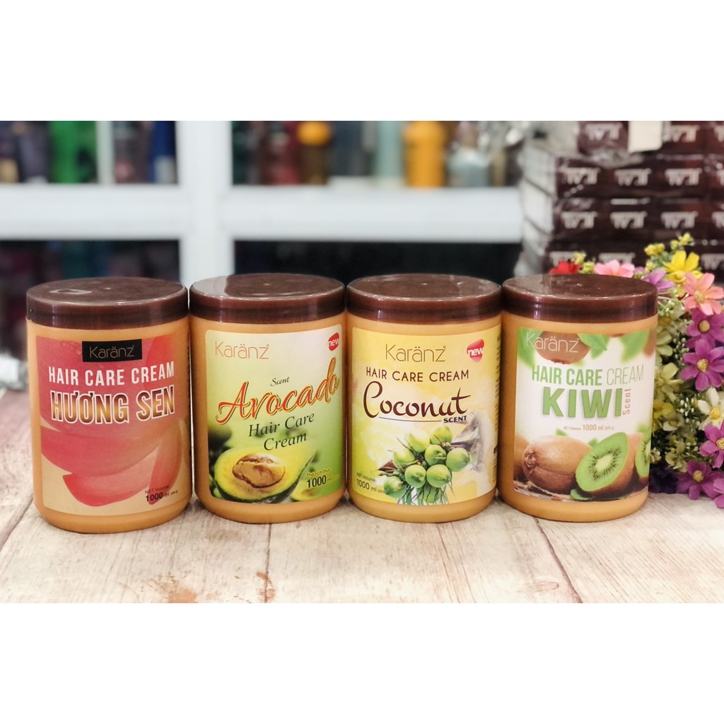 Hấp Ủ Karanz Hương Trái Cây: Sen - Kiwi - Avocado Bơ - Coconut Dừa 1000ml.