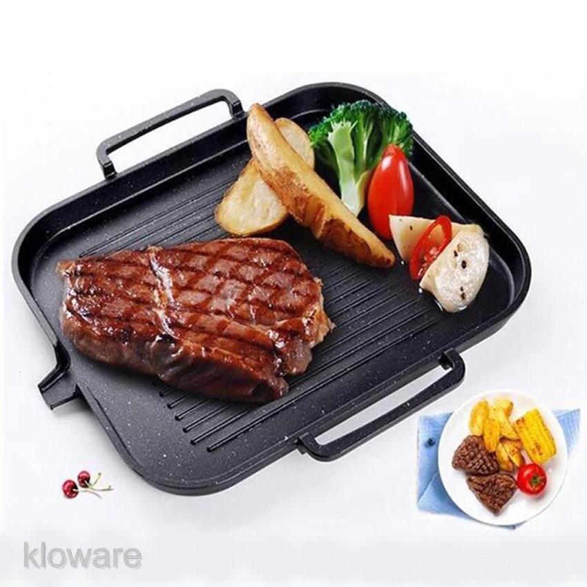 Vỉ nướng thịt BBQ chống dính bằng hợp kim nhôm tiện dụng