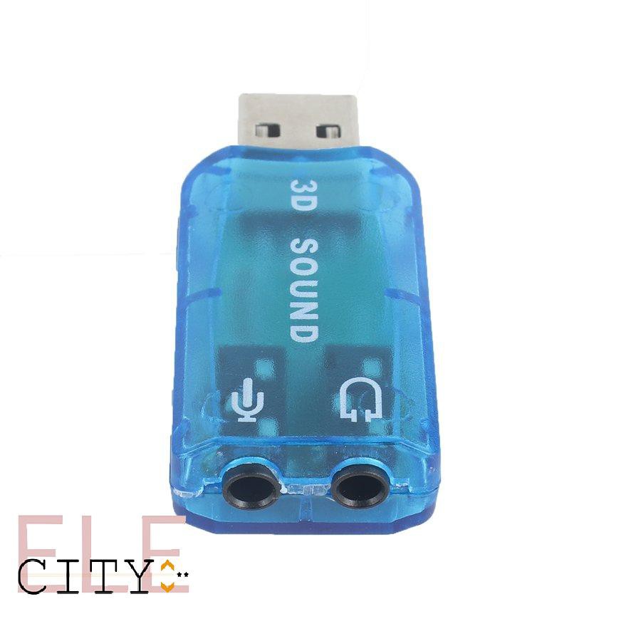 Card Âm Thanh 3d 107ele Usb 1.1 7.1 Ch