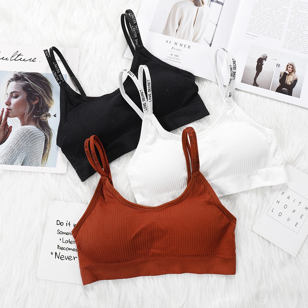 Áo bra Secret - Len tăm 4 Dây Sexy - Đệm mút tháo rời Yoga Gym | BigBuy360 - bigbuy360.vn