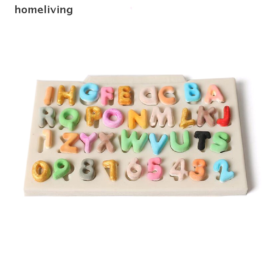 Khuôn Silicone Làm Bánh Hình Chữ Cái &amp; Số DIY