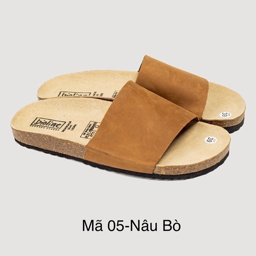 Dép Đế trấu, Dép Da Bò Thật nguyên tấm Mã 05