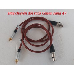 Dây chuyển đổi jack Canon sang AV – dây kết nối âm thanh, chất liệu kim loại chất lượng cao