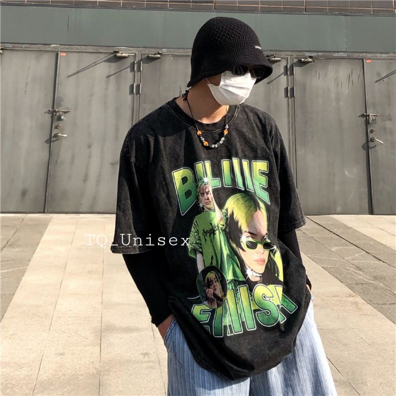 Áo thun Billie Eilish màu Wash  form rộng Unisex Nam nữ- Mã 001