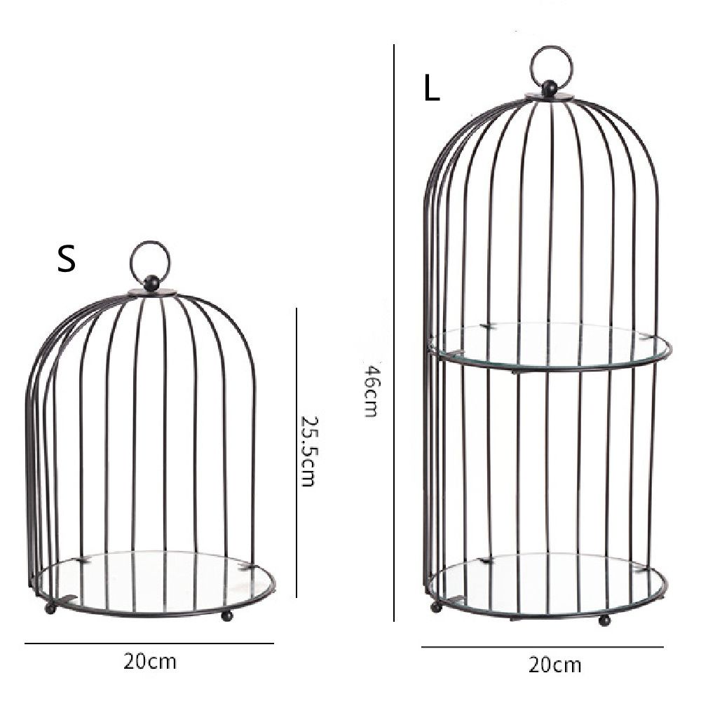 Giá đỡ trưng bày mỹ phẩm 2/3 tầng bằng sắt phong cách châu Âu