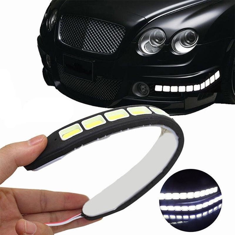 1 Đèn COB Phản Quang Ánh Sáng Trắng Cảnh Báo An Toàn Có Thể Bẻ Cong Sáng Tạo Cho Xe Hơi
