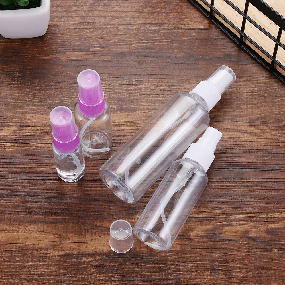 Set 5 Chai Rỗng Trong Suốt Dạng Xịt (Màu Sắc Ngẫu Nhiên) Dùng Để Đựng Dung Dịch Khử Trùng Khi Đi Du