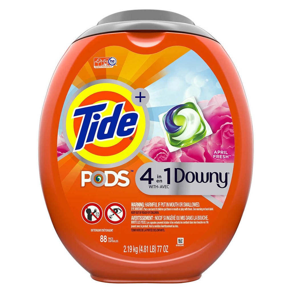 Viên Giặt Xả Tide Pods 88 Viên Downy 4in1