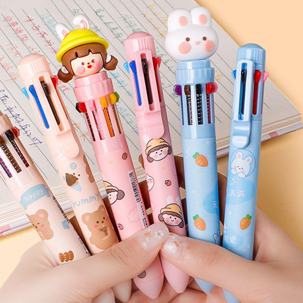 Bút Bi Hình Gấu Hoạt Hình Nhiều Màu Sắc