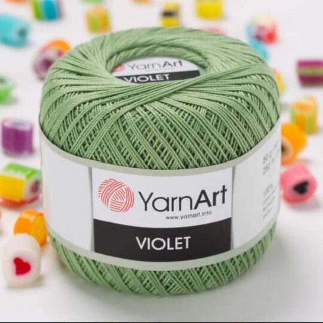 Len yarn art violet