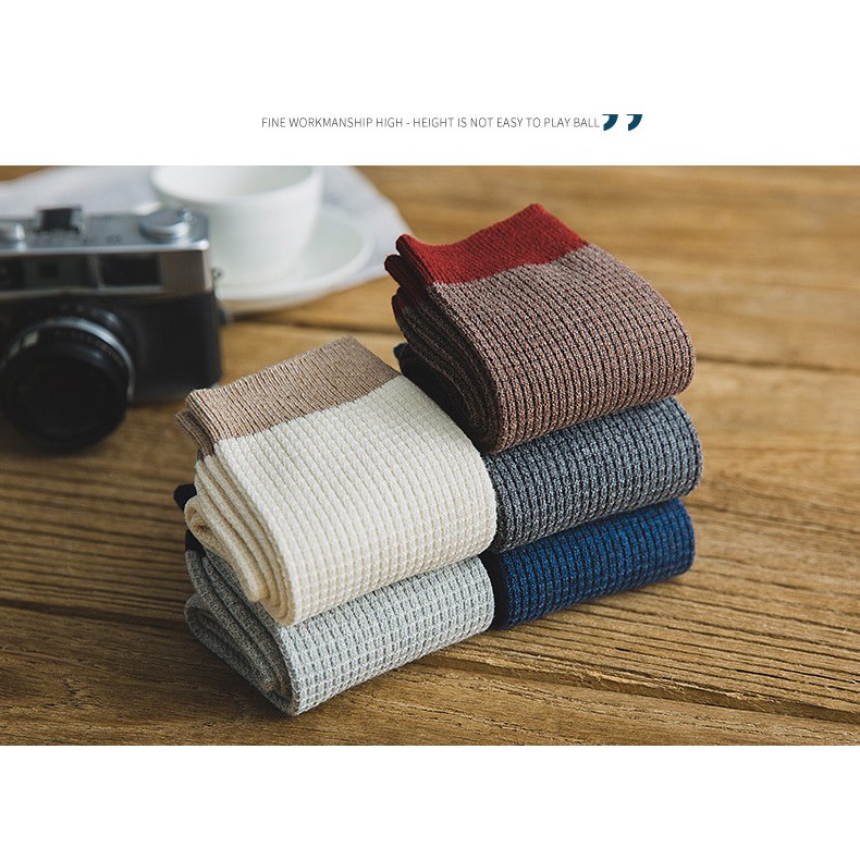 [NEW FREESHIP TỪ 50K] TẤT NAM CỔ CAO CHẤT SỊN ĐẸP