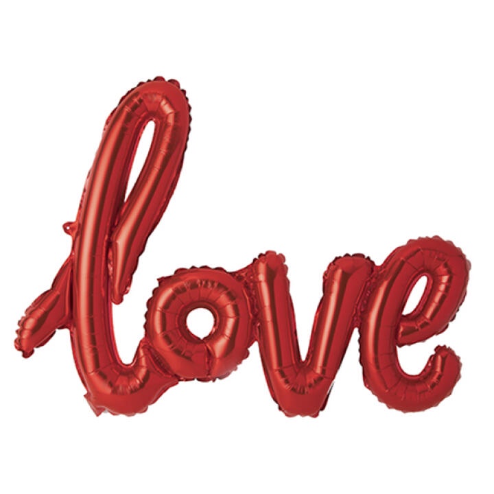 Bong Bóng ARTBOX Hàn Quốc Màu Đỏ Hình Chữ LOVE Dùng Trang Trí Tiệc