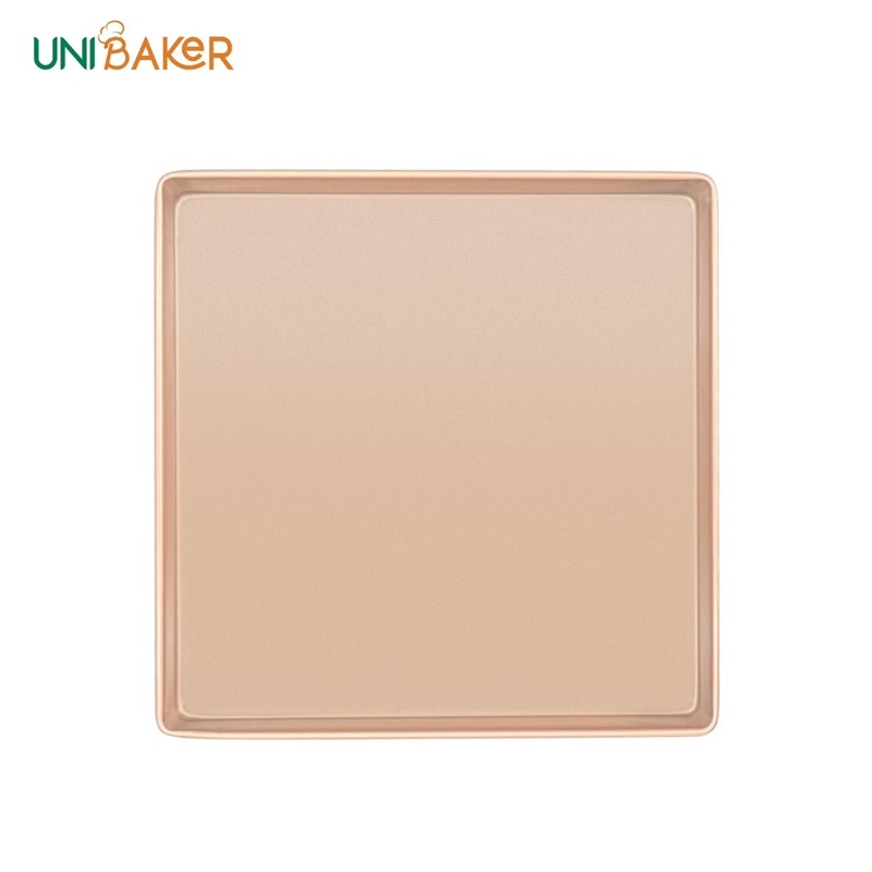 Khay nướng vuông thành thấp cao cấp UNIBAKER