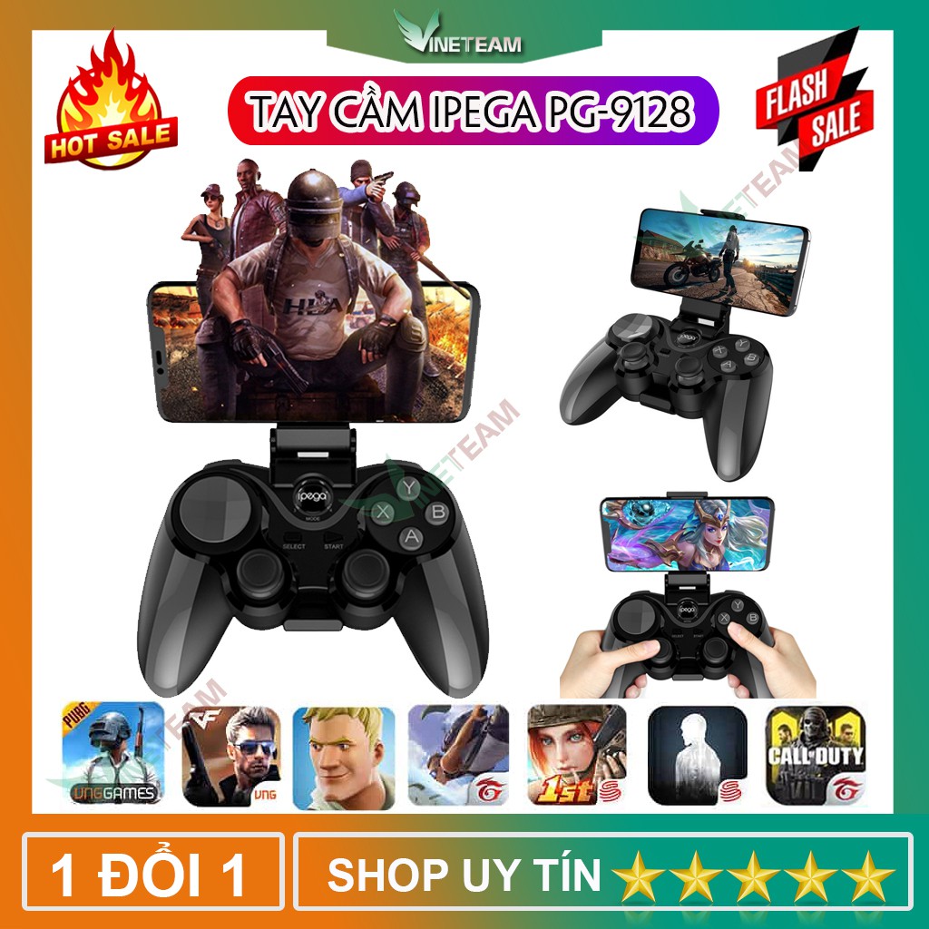 Tay Cầm Chơi Game Không Dây Ipega PG-9128 Bluetooth 4.0 Dành Cho Máy Tính Bảng Điện Thoại Android IOS Window -dc4190